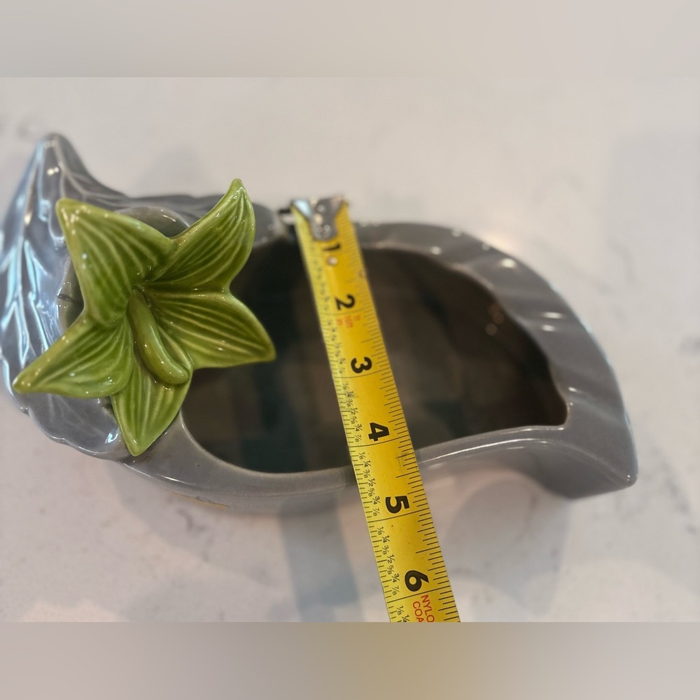 Royal Haeger Gray & Green Ceramic/Ashtray Vase (R1295) Great Condition - Picture 11 of 11